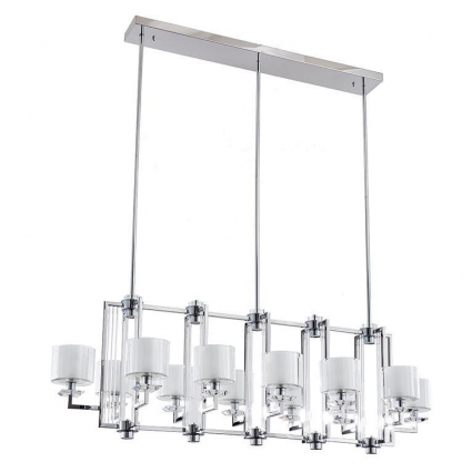 Подвесная люстра Newport 4408+4/S chrome М0064710 для больших залов площадью до 40.0 кв.м.
