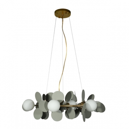 Подвесная люстра Loft IT Matisse 10008/700 Grey для гостиной, цвет белый,  в стиле модерн