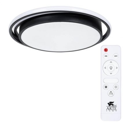 Потолочный светодиодный светильник Arte Lamp Sonny A2688PL-1BK для кафе и ресторанов площадью до 14 кв.м.,  в современном стиле