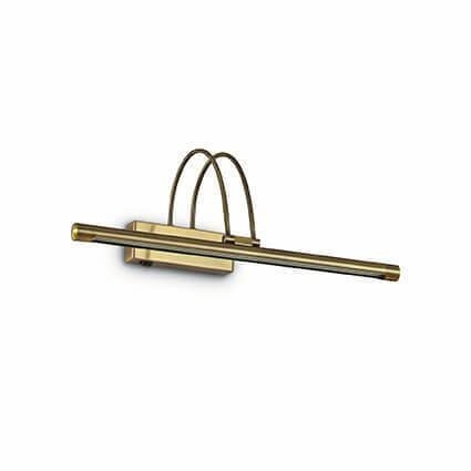 Подсветка для картин Ideal Lux Bow Ap D46 Ottone Satinato 121178 для экспозиции, цвет золотой,  в современном стиле