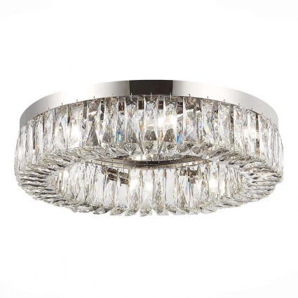Потолочная люстра ST Luce Rifrazio SL1226.102.08 на площадь до 16 кв.м., цвет никель,  в стиле модерн