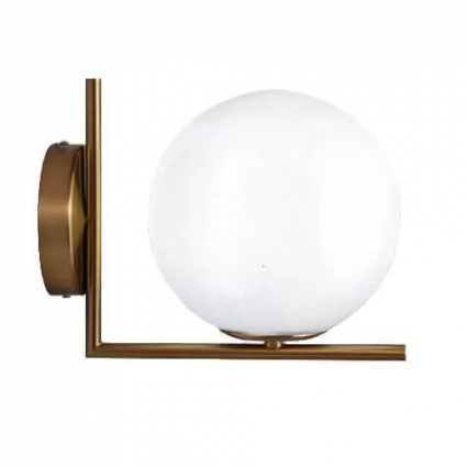 Бра Italline Bolla AP 6212/200 brass для кухни площадью до 7.0 кв.м., цвет белый,  в современном стиле