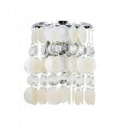 Бра Arte Lamp Pipirima A4041AP-2CC для спальни, цвет перламутровый,  в стиле модерн