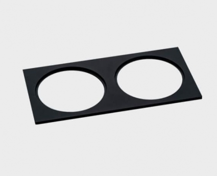Рамка декоративная Italline IT02-QRS2 black, цвет черный,  в современном стиле