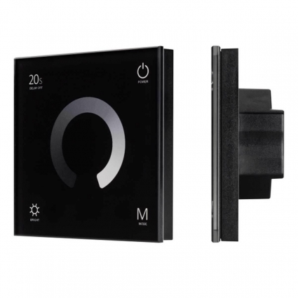 Панель управления Arlight Smart-P4-DIM-G-IN Black 034778, цвет черный,  в стиле Хай-тек