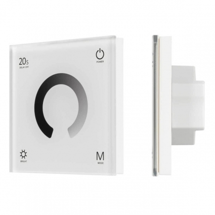 Панель управления Arlight Smart-P4-DIM-G-IN White 034774, цвет белый,  в стиле Хай-тек