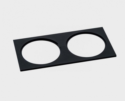 Рамка декоративная Italline IT06-6016 black FR2, цвет черный,  в современном стиле