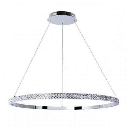 Подвесная светодиодная люстра Arte Lamp Orione A2182SP-80CC для гостиной, цвет хром,  в современном стиле