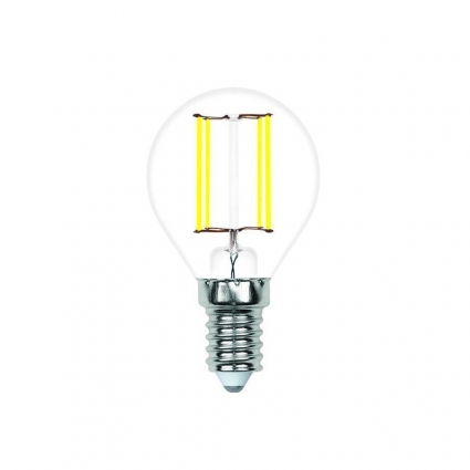 Лампа светодиодная филаментная Volpe E14 7W 3000K прозрачная LED-G45-7W/3000K/E14/CL/SLF UL-00008318