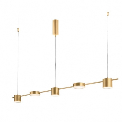 Подвесной светодиодный светильник Crystal Lux Tristan SP5 L1200 Gold для прихожей, цвет золотой,  в современном стиле