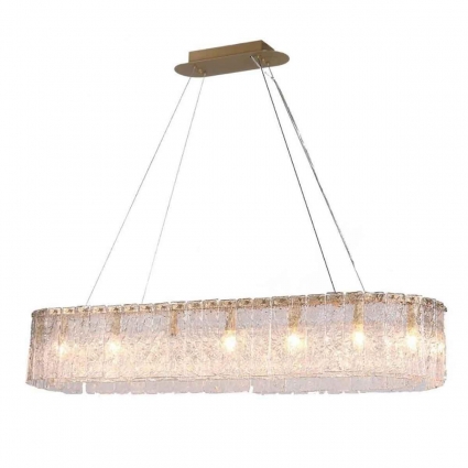 Подвесной светильник Newport 10820/120 brass oval М0064786 для больших залов площадью до 53.3 кв.м.