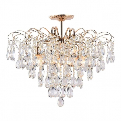 Потолочная люстра Escada Crown 1113/7PL для гостиной площадью до 25 кв.м., цвет золотой,  в классическом стиле