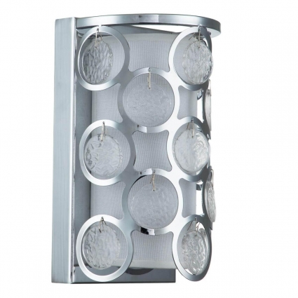 Настенный светильник Indigo Monile 13010/1W Nickel V000213 для прихожей площадью до 3 кв.м.,  в стиле модерн