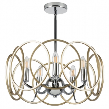 Подвесная люстра Lightstar Regolo 713053 для кухни, цвет золотой,  в стиле арт-деко