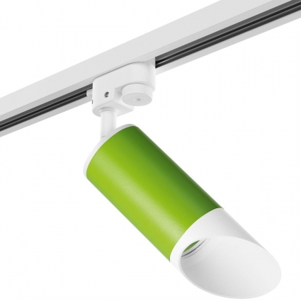 Трековый светильник Lightstar Rullo (214434+592056+201436) R1T43436 для детской, цвет зеленый,  в стиле Хай-тек