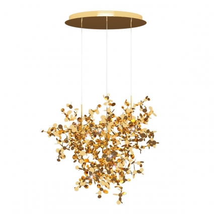 Подвесная люстра Loft IT Spark 10101/3 Gold для гостиной, цвет золотой,  в стиле арт-деко