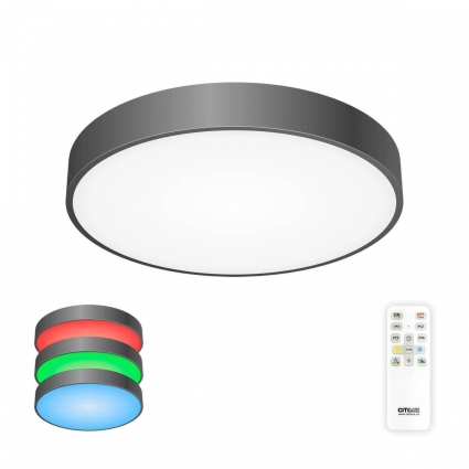 Потолочный светодиодный светильник с пультом ДУ Citilux Купер RGB Черный CL72470G1, цвет черный,  в современном стиле