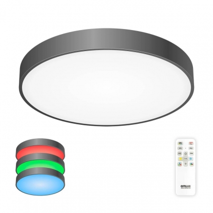 Потолочный светодиодный светильник с пультом ДУ Citilux Купер RGB Черный CL72495G1, цвет черный,  в современном стиле