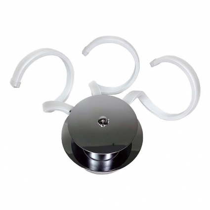 Бра Elvan BR-136/3-8W-NH-Wh для гостиной, цвет хром,  в стиле Хай-тек