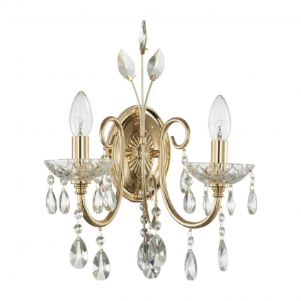 Бра Odeon Light Versia 4977/2W для гостиной площадью до 4 кв.м., цвет золотой,  в классическом стиле