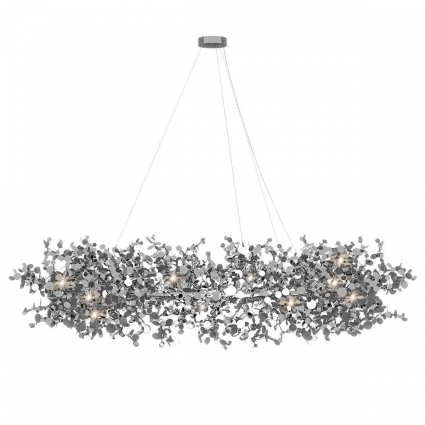 Подвесная люстра Loft IT Spark 10101/1000 Chrome для больших залов, цвет хром,  в стиле арт-деко