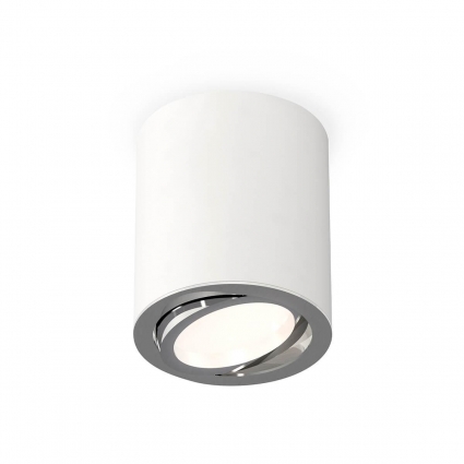 Комплект накладного поворотного светильника Ambrella light XS7421002 SWH/PSL белый песок/серебро полированное MR16 GU5.3 (C7421, N7003), цвет белый