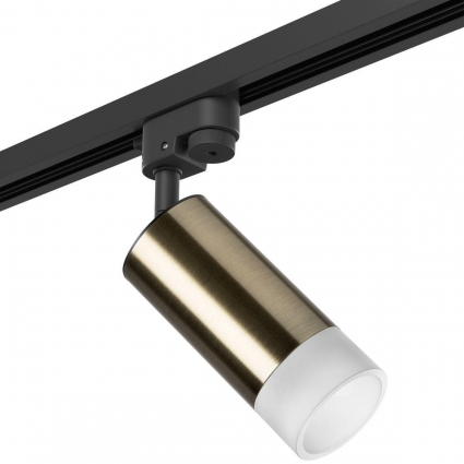 Трековый светильник Lightstar Rullo (214431+592057+202431) R1T43131 для гостиной, цвет бронза,  в современном стиле