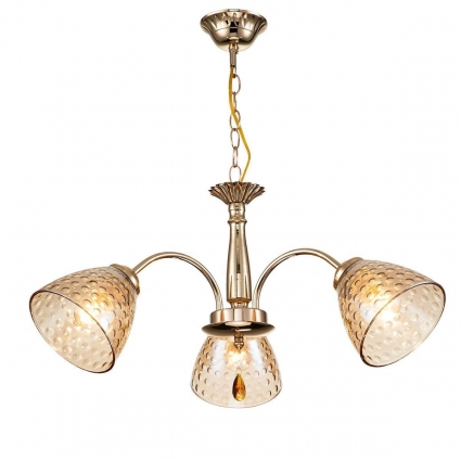 Подвесная люстра Escada Freesia 658/3PL Gold для спальни площадью до 7 кв.м.,  в стиле модерн