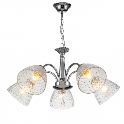 Подвесная люстра Escada Freesia 658/5PL Chrome для гостиной площадью до 10 кв.м.,  в стиле модерн