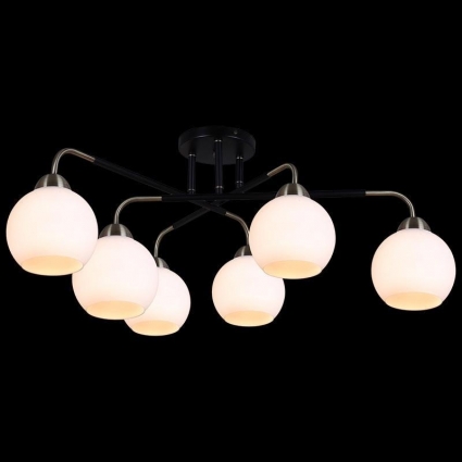 Потолочная люстра Illumico IL0252-6CSQ-79 BK AB для гостиной площадью до 48 кв.м.,  в стиле модерн