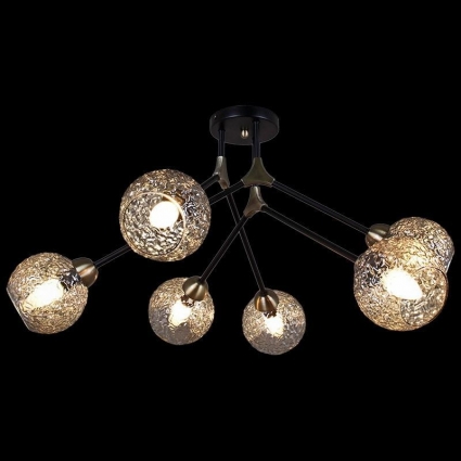 Потолочная люстра Illumico IL0264-6CSQ-79 BK AB для гостиной площадью до 48 кв.м.,  в стиле модерн