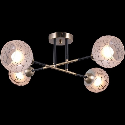 Потолочная люстра Illumico IL9573-4CSQ-79 BK AB для гостиной площадью до 32 кв.м.,  в стиле модерн