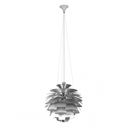 Подвесной светильник Loft IT Artichoke 10156/600 Silver для гостиной, цвет серебро,  в стиле арт-деко