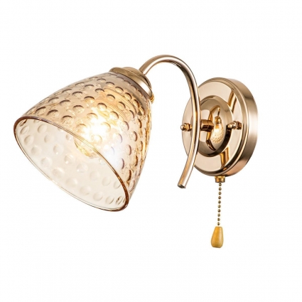 Бра Escada Freesia 658/1A Gold для спальни площадью до 3 кв.м., цвет золотой,  в стиле модерн