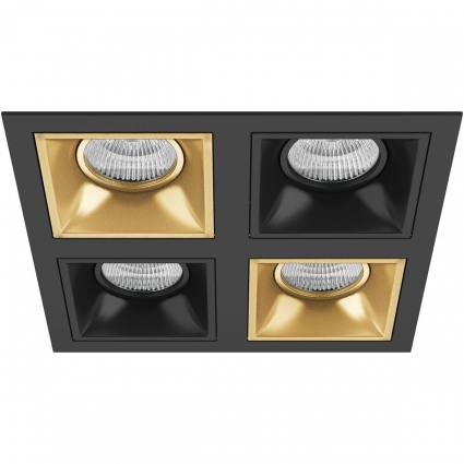 Встраиваемый светильник Lightstar Domino Quadro (214547+214503+214507+214503+214507) D54703070307 для прихожей площадью до 25 кв.м.,  в стиле Хай-тек