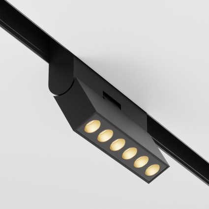 Трековый светодиодный светильник Maytoni Technica Points rot TR033-2-6W3K-B для магазина, цвет черный,  в современном стиле