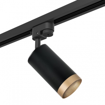 Трековый светильник Lightstar Rullo (214437+592057+203440) R1T43740 для магазина, цвет черный,  в стиле Хай-тек