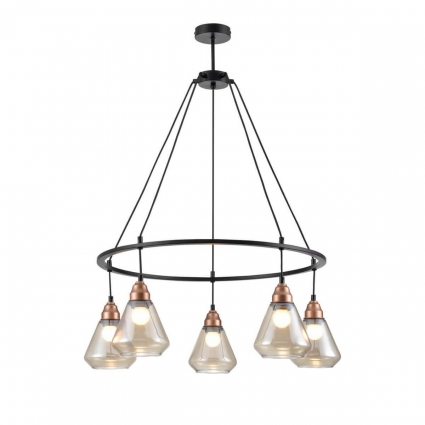 Подвесная люстра Vele Luce Norina VL5842P05 для гостиной площадью до 12 кв.м.,  в стиле модерн