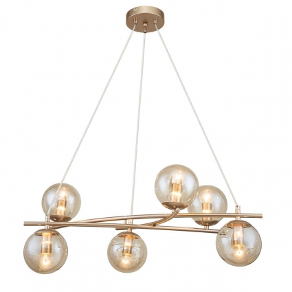 Подвесная люстра Escada Balance 1119/6S Gold для гостиной площадью до 12 кв.м.,  в стиле модерн