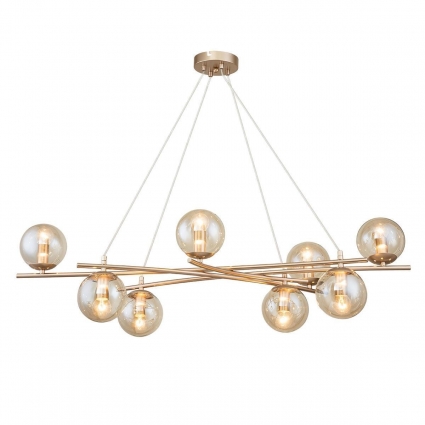 Подвесная люстра Escada Balance 1119/8S Gold для гостиной площадью до 20 кв.м.,  в стиле модерн