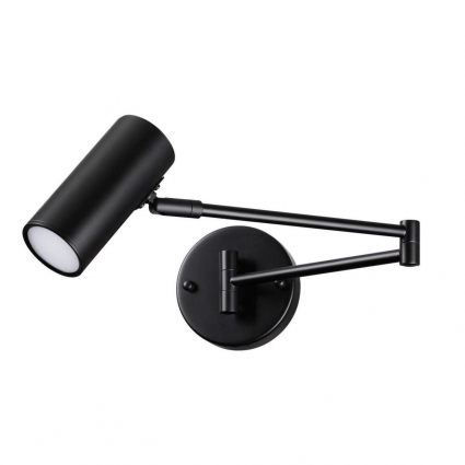 Спот Odeon Light Razio 4376/1W для офиса площадью до 3 кв.м., цвет черный,  в стиле Хай-тек