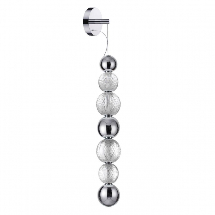 Бра Odeon Light Crystal 5007/13WL для гостиной площадью до 3 кв.м., цвет хром,  в современном стиле