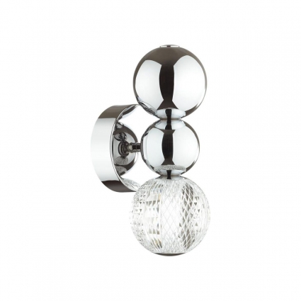 Бра Odeon Light Crystal 5007/4WL для гостиной площадью до 1 кв.м., цвет хром,  в современном стиле