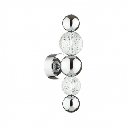 Бра Odeon Light Crystal 5007/7WL для гостиной площадью до 2 кв.м., цвет хром,  в современном стиле