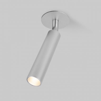 Встраиваемый светодиодный спот Elektrostandard Diffe 25027/Led серебряный a058213 для магазина, цвет серебро,  в современном стиле