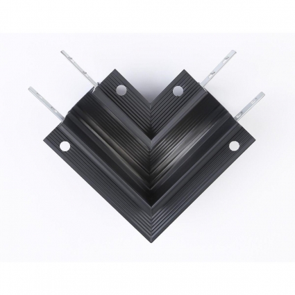 Коннектор L-образный для встраиваемого шинопровода Ambrella light Track System Magnetic GL3354, цвет черный