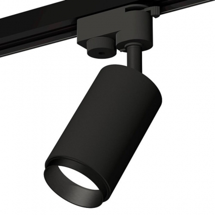 Комплект трекового однофазного светильника Ambrella light SBK/PBK черный песок/черный полированный XT6323041 (A2521, C6323, N6121) для гостиной, цвет черный