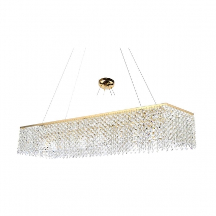 Подвесная люстра Arti Lampadari Milano E 1.5.120X30.102 G для гостиной, цвет никель,  в стиле модерн