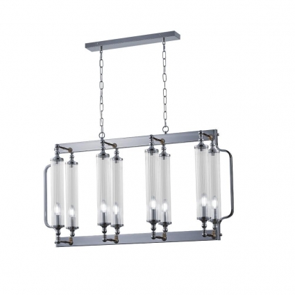 Подвесная люстра Crystal Lux TOMAS SP8 L1000 CHROME для гостиной площадью до 50 кв.м.,  в стиле модерн