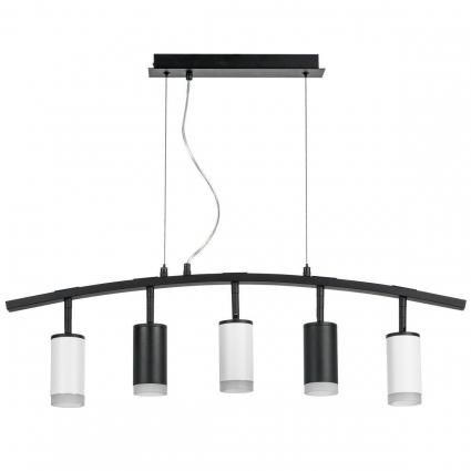 Подвесная люстра Lightstar Rullo (571735+214437-2+214436-3+202430-5) LR7353723630 для кухни, цвет черный,  в стиле Хай-тек